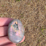 Small Purple / Sunset Labradorite Crystal Palmstone