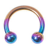 Horseshoe - Rainbow Titanium