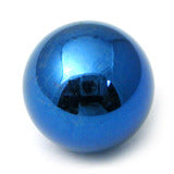 Titanium Plain Threaded Balls - Dark Blue