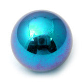Titanium Plain Threaded Balls - Turquoise
