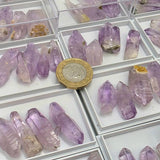 4 X Small Veracruz Crystal Points In Display Case