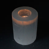 Selenite Cylinder Candle Holder