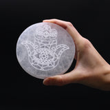Selenite Charging Plate 10cm - Hamsa
