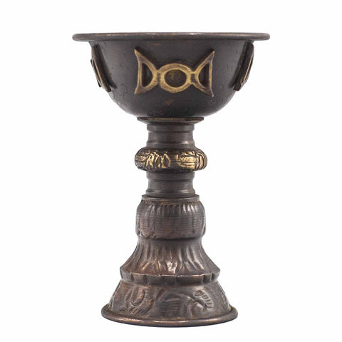 Antique Style Copper Ritual Chalice - Tall
