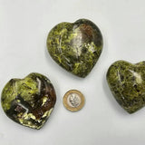 Green Opal Crystal Heart