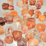 Small Fire Quartz Crystal Pocket Hearts
