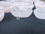 Large Rose Quartz Crystal Bowl
