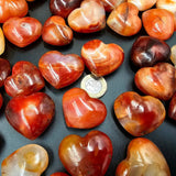 Small Carnelian Crystal Hearts