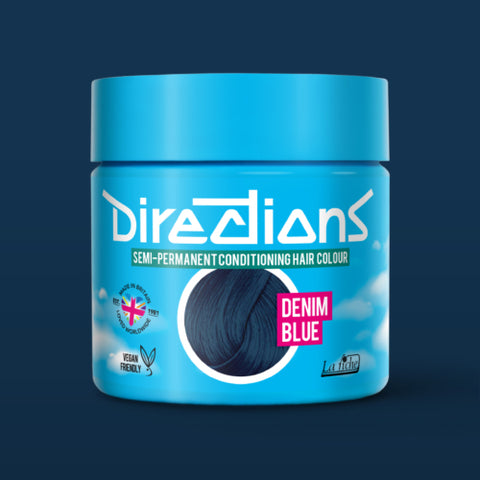Denim Blue Directions Semi Permanent Hair Dye