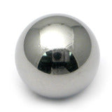 Titanium Plain Threaded Balls - Silver