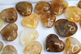 Small Golden Healer Quartz Crystal Heart