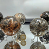 Large Black Moonstone Crystal Sphere