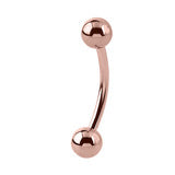 Curved Barbell - PVD Rose Gold  (Steel)