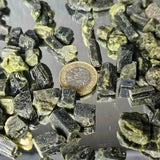 Small Natural Green Tourmaline Crystals in Bag