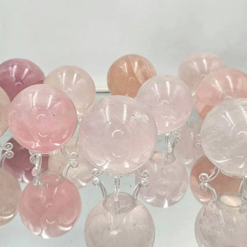 Large Rose Quartz Crystal Sphere 350-450g