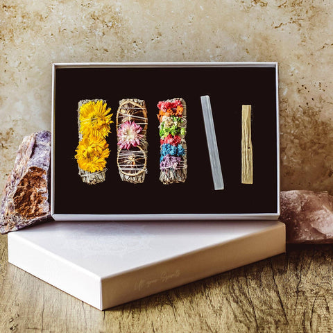 Cleanse & Purify Smudge Luxury Gift Set – Ritual Kit
