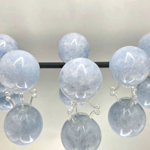 Blue Calcite Crystal Sphere 400-500g
