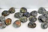 Small Sunset Labradorite Heart