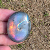 Small Purple / Sunset Labradorite Crystal Palmstone