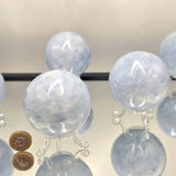 Blue Calcite Crystal Sphere 400-500g