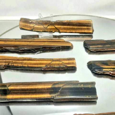 Large Tigers Eye Crystal Slice 20cm
