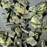 Small Natural Green Tourmaline Crystals in Bag