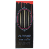 4 Red  Vampire Tears Taper Candles