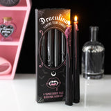 4 Pink Vampire Tears Taper Candles