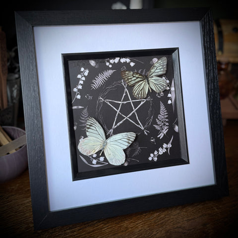 Framed Butterflies on Witchy Art Print