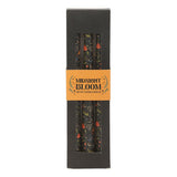 3 Midnight Print Taper Candles - Black