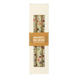3 Midnight Print Taper Candles - Cream