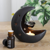 Black Crescent Moon Hanging Warmer