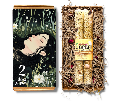 Large Dressed Spell Candles - Cleanse