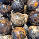 Large Black Moonstone Crystal Sphere