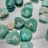 Amazonite Crystal Pocket Hearts