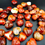 Small Carnelian Crystal Hearts