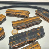 Large Tigers Eye Crystal Slice 12cm