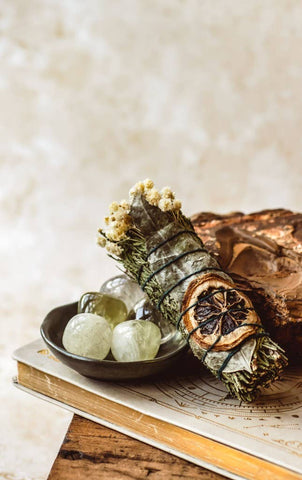 Sage, Cedar, Orange & Bay Smudge Stick - Handmade
