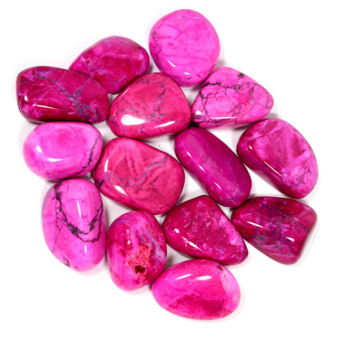 Pink Howlite Polished Tumblestone